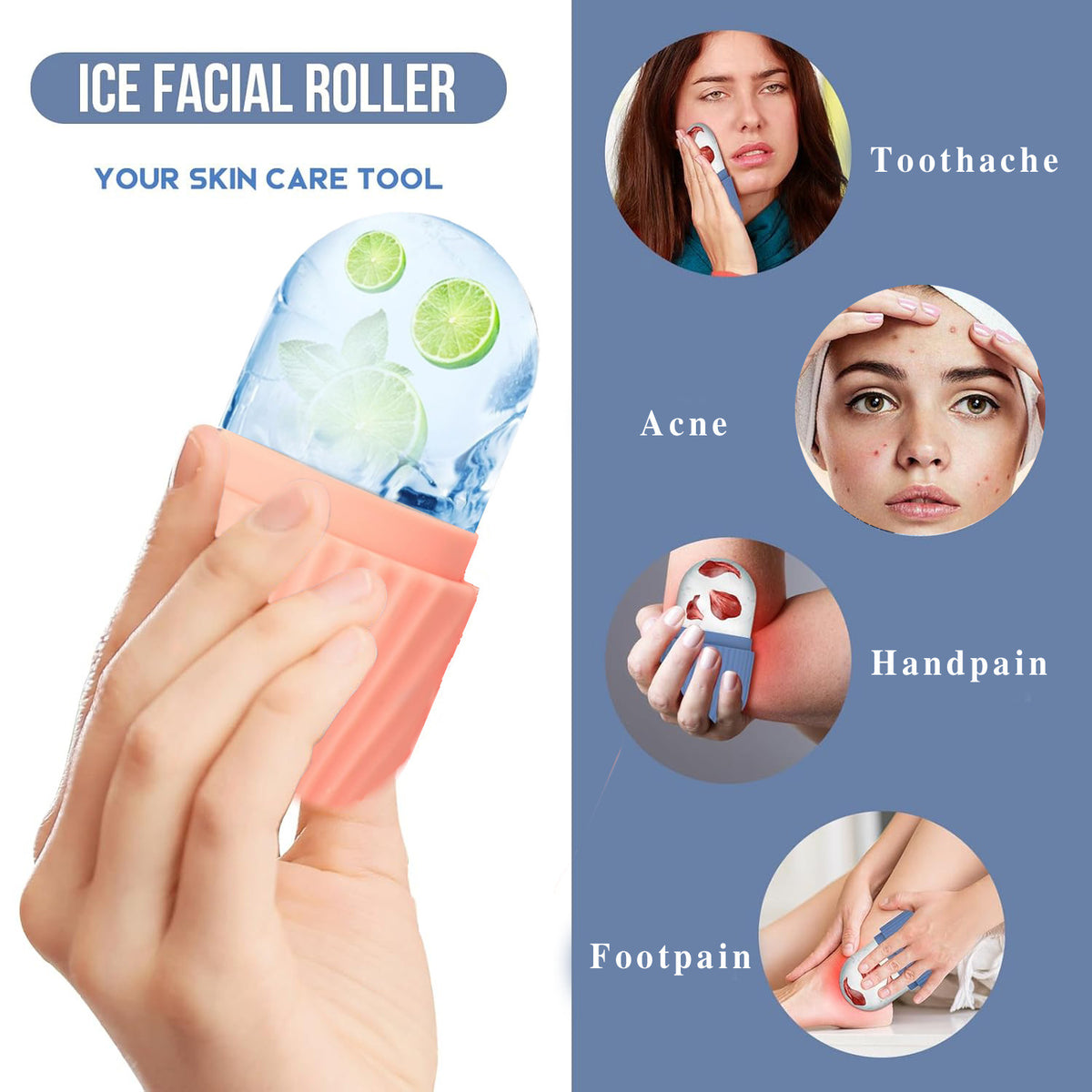 Silicone ice cube tray gua sha board