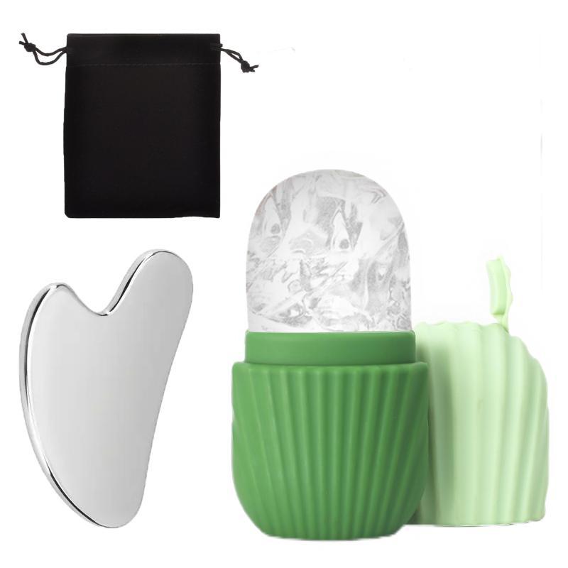 Silicone ice cube tray gua sha board
